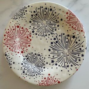 SUR LA TABLE Patriotic Appetizer or Side Dish Plate